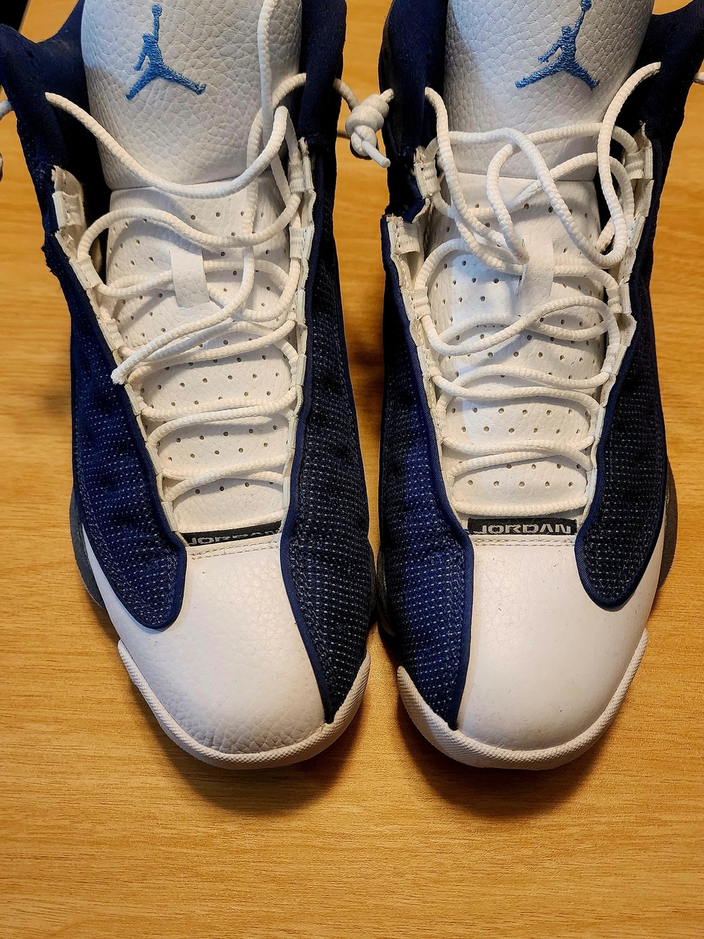 Jordan 13 Retro Flint Blue/White – Damaged/Cut Side